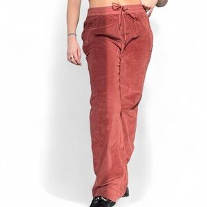 James Perse Terracotta Corduroy Pants Drawstring size 2 small
